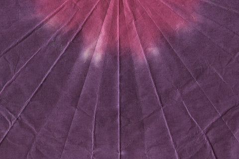 Bandhani Dyed: Purple & Pink on Natural | Rickshaw Recycle