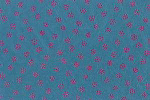Magenta On Blue Stars Printed Handmade Paper Online