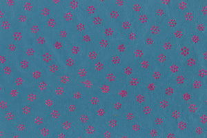 Stars: Magenta Glitter on Blue Handmade Paper | Rickshaw Recycle