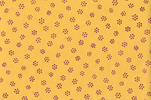 Red On Yellow Stars Printed Handmade Paper Online