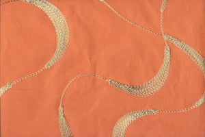 Stitched Festoons: Cream Satin on Flamingo | Rickshaw Recycle