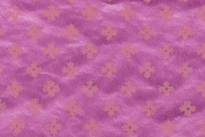 Four Petal Diaper: Pink on Magenta  Handmade Paper ~100gsm Set of 5 50X70cm each