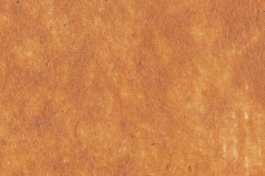 Burnt Orange Banana with Long Fibre Texture Handmade Paper Online