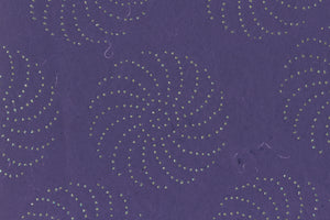 Silver On Ultra Purple Glitter Pirouettes Printed Handmade Paper Online