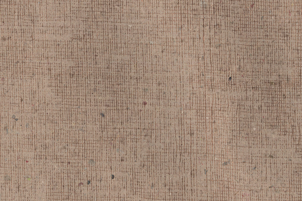 Gauze Print Copper on Beige Handmade Paper | Rickshaw Recycle