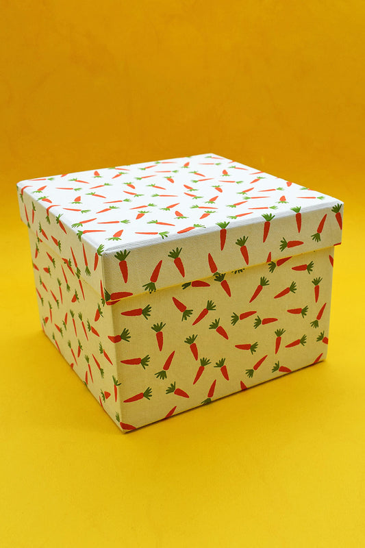 Easter Gift Box: Carrots on White