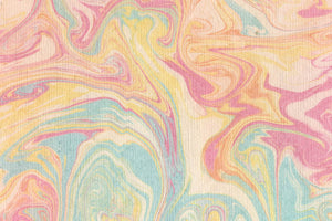 Marbling Yellow Orange Pink & Cyan Texture Handmade Paper Online