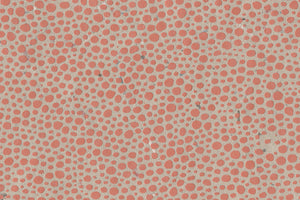 Coral Red on Light Gray Dot Texture Printed Handmade Paper Online