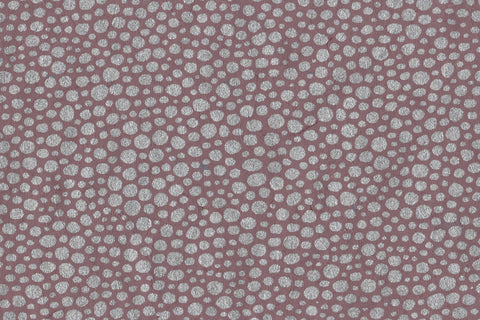 Silver on Bordeaux Red Dot Texture Printed Handmade Paper Online