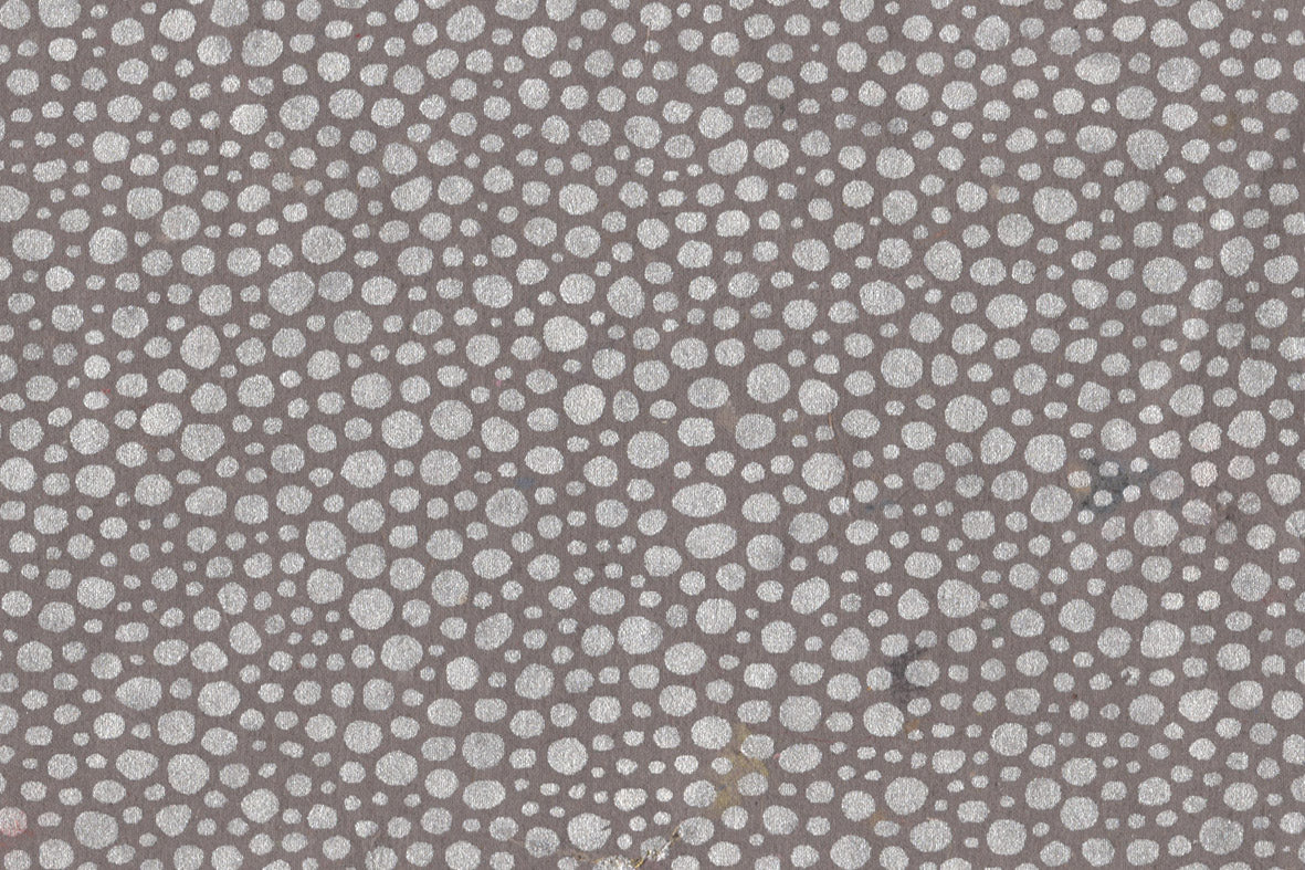 Dot Texture Pearl on Grape Fog Handmade Paper | Rickshaw Recycle