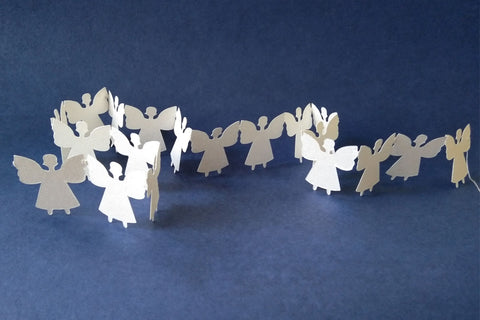 Angels Tessellating Paper Strings Decoration Set of 2 Online