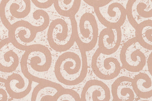Curlicues: White on Dusty Rose Handmade Paper | Rickshaw Recycle