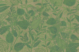 Emerald Green on Green Foliage Printed Handmade Paper Online