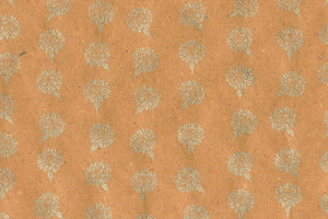Gold on Autumn Gold Marigold Strings Printed Handmade Paper Online