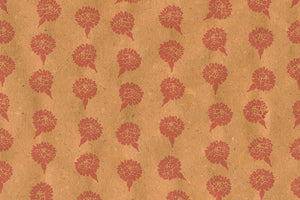 Burgundy on Autumn Gold Marigold Strings Printed Handmade Paper Online