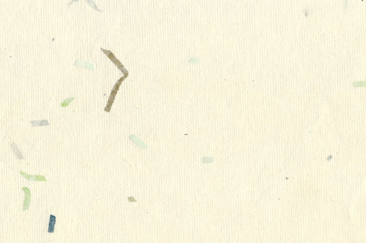 Ivory White with Green & Mixed Brights Chips Texture Handmade Paper Online