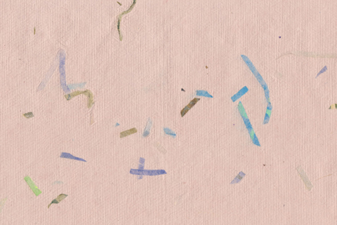 Pink & Greens Phirozi & Natural Chips Texture Handmade Paper Online