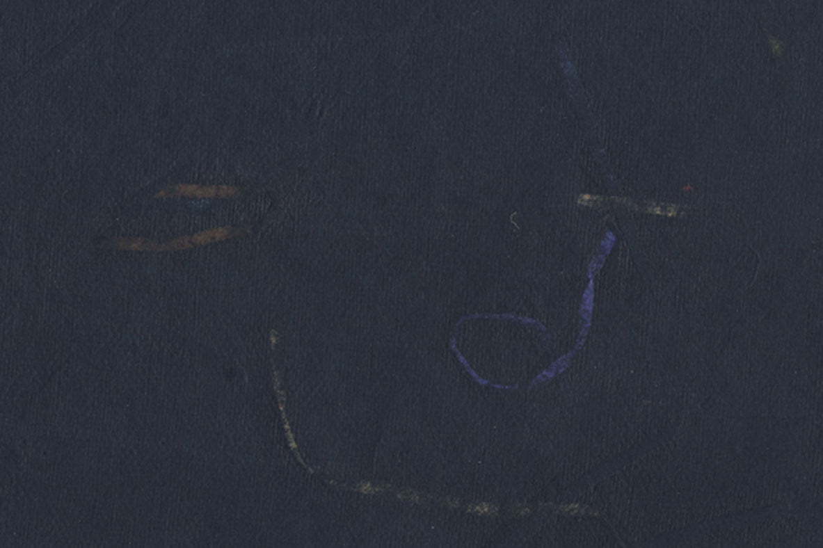 Black with Blue & Naturals Mixed Chips Handmade Paper
