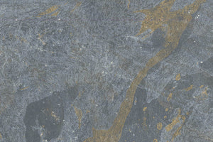 Marbling Silver & Gold Cloud on Clonial Blue With Mica Handmade Paper