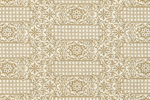 Bracket Grid Gold on White Handmade Paper | Rickshaw Recycle