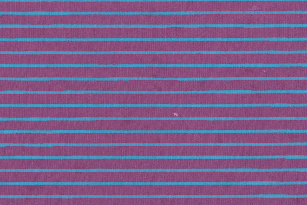 Stripes Blue on Magenta Handmade Paper | Rickshaw Recycle