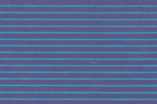 Cyan On Purple Blue Stripes Printed Handmade Paper Online