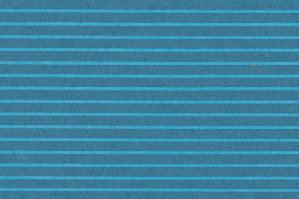 PL Stripes Blue-MediumBlue Printed Handmade Paper ~100gsm 50X70cm