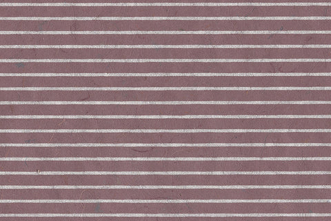 Stripes Pearl on Bordeaux Red Handmade Paper