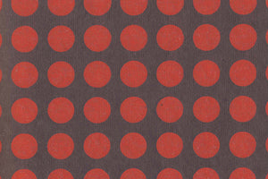 Red On Puce Brown Polka Grid Printed Handmade Paper Online