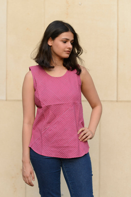 Printed Khadi Bundee Tshirt for Women Online