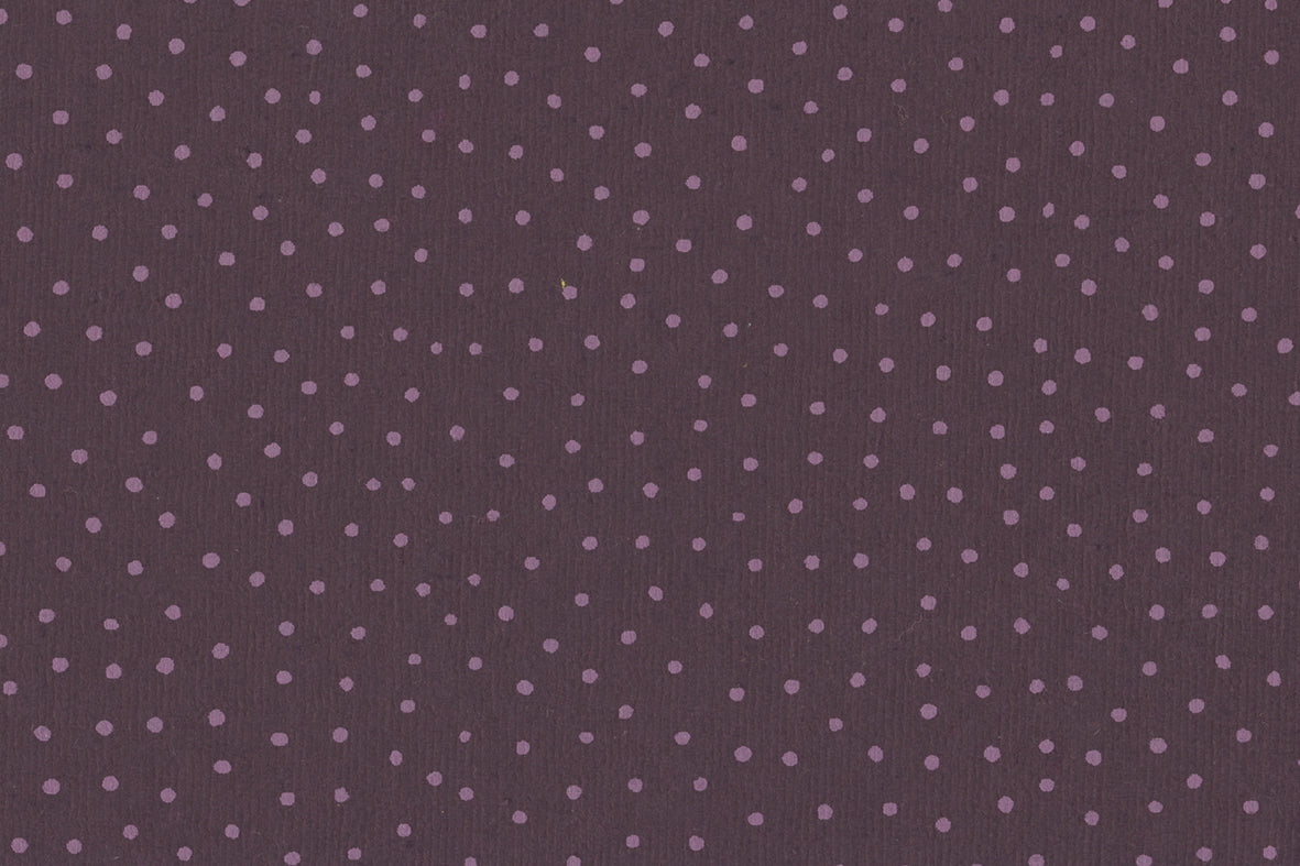 Raidana Dots Purple on Grape Handmade Paper | Rickshaw Recycle