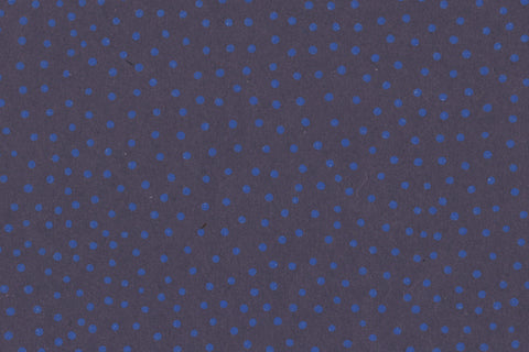Raidana Dots Blue on Aubergine Handmade Paper | Rickshaw Recycle