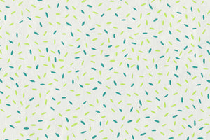 Rice Grains: Lime & Green on White Handmade Paper