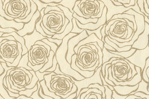 Rose Jaal: Gold on Off White Handmade Paper