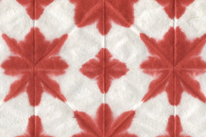 Star Dyed: Red on White Daphne | Rickshaw Recycle