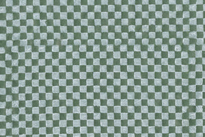 White on Forest Green Checker Grid Printed Handmade Paper Online