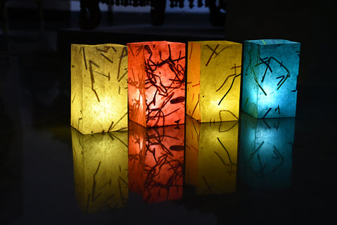 Festive Décor: Glow Bags with Battery Lights