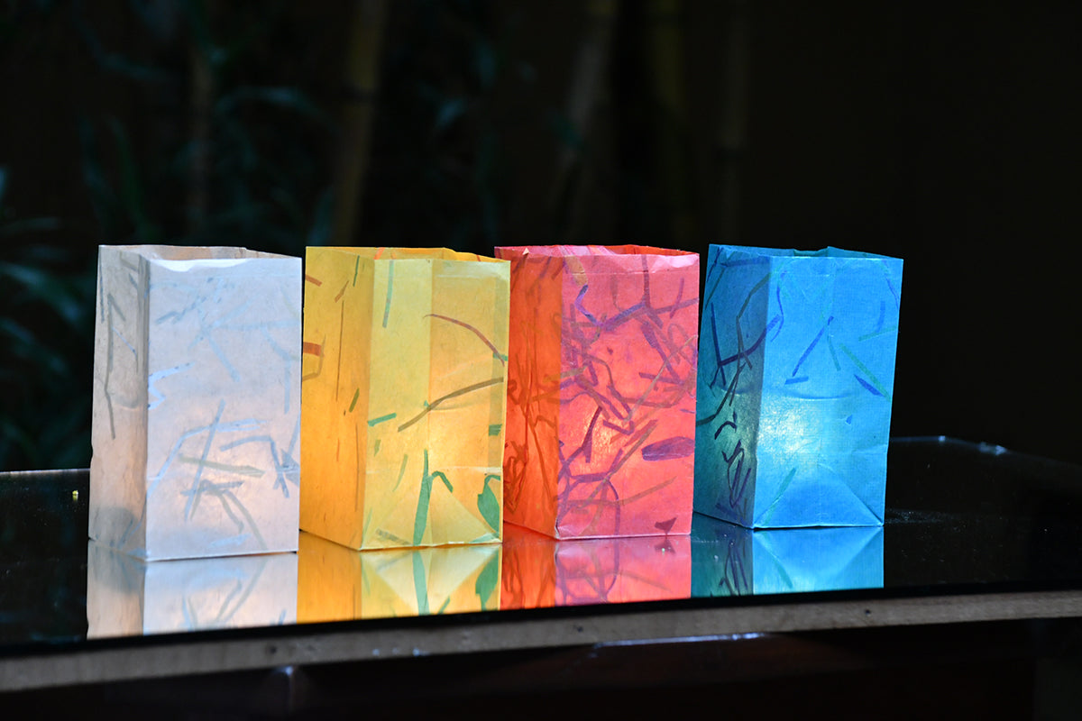 Festive Décor: Glow Bags with Battery Lights