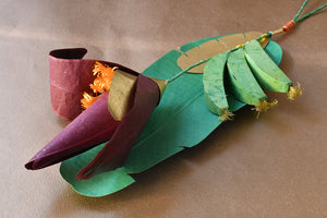 Paper Banana Flower and Leaf Hanging Online