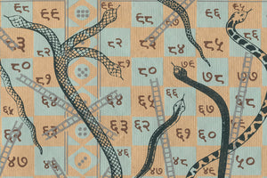 Snake & Ladders Games: Soft Apricoat Handmade Paper