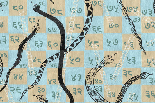 Light Clear Snake & Ladders Games Printed Handmade Paper Online