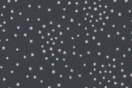 Silver On Blue Starry Sky Printed Handmade Paper Online