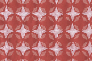 Red & White on Signal Red Lattice Printed Handmade Paper Online
