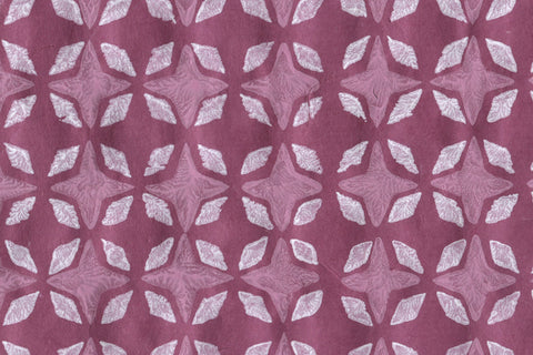 4 Petal Lattice Magenta & White on Magenta Banana | Rickshaw Recycle