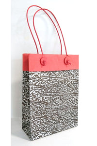 Block Print Jewelled Texture Small Handmade Paper Gift Bags Online