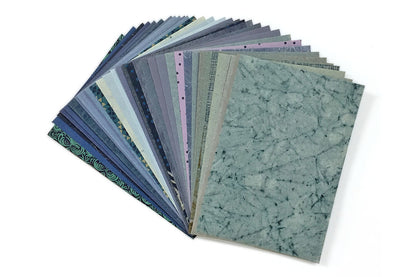 A6 unicolour pack: Assorted handmade paper | Rickshaw Recycle