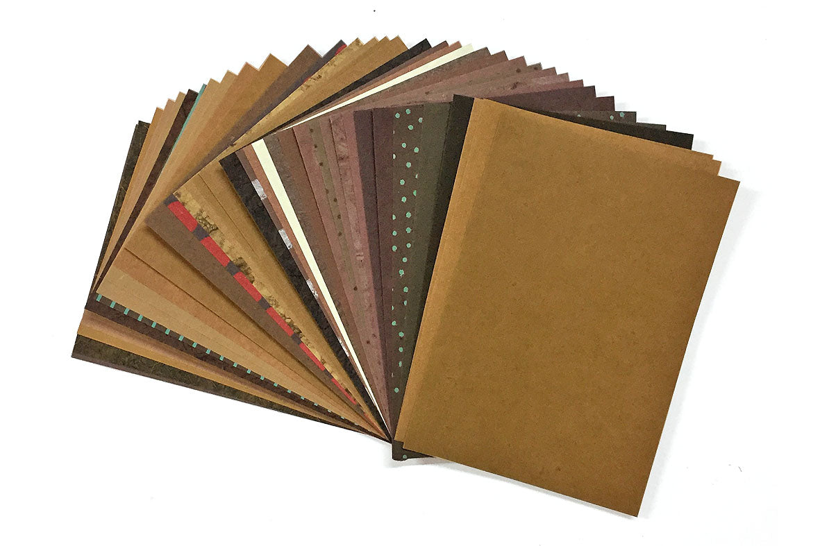 A6 unicolour pack: Assorted handmade paper | Rickshaw Recycle