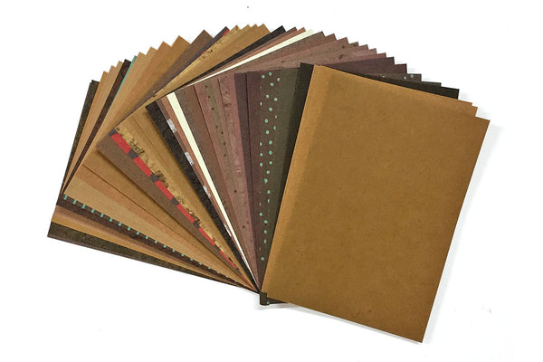 A6 unicolour pack: Assorted handmade paper | Rickshaw Recycle