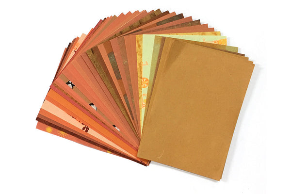 A6 unicolour pack: Assorted handmade paper | Rickshaw Recycle