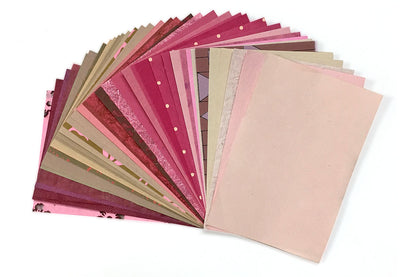 A6 unicolour pack: Assorted handmade paper | Rickshaw Recycle